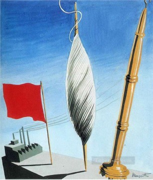 Proyecto de cartel del centro de trabajadores textiles en Bélgica 1938 2 Surrealista. Pinturas al óleo